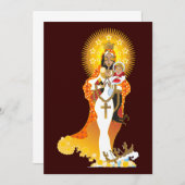 La Virgen de la Caridad del Cobre Invitations Kaart (Voorkant / Achterkant)