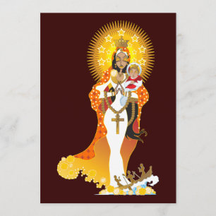 La Virgen de la Caridad del Cobre Invitations Kaart