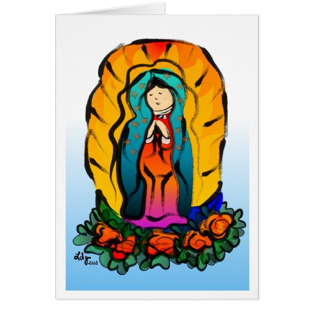 La Virgin de Guadalupe-kaart (Voorkant)