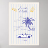 La Vita È Bella Italiaanse Poster (Voorkant)