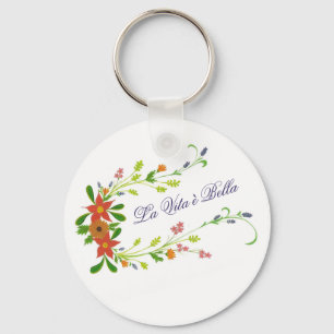La Vita è Bella Wildflowers sleutelhanger