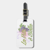 La Vita e'Bella Bagagelabel (Voorkant verticaal)