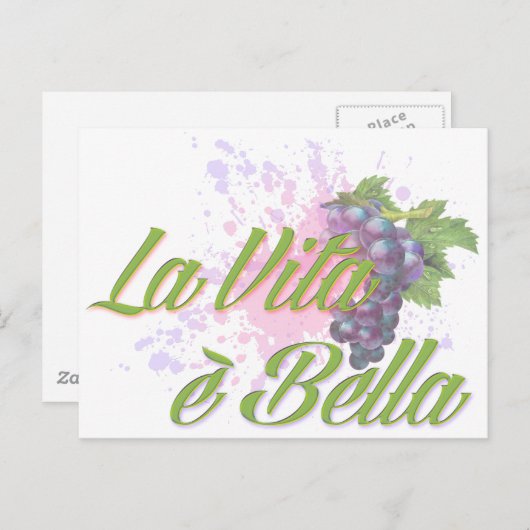 La Vita e'Bella Briefkaart (Voorkant / Achterkant)