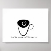 la vita senza caffe e morte poster (Voorkant)