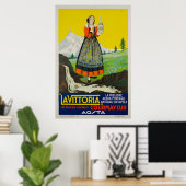 La Vittoria, Courmayeur, Acque minerali Poster (Thuiskantoor)