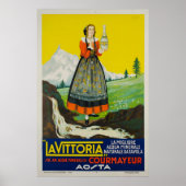 La Vittoria, Courmayeur, Acque minerali Poster (Voorkant)