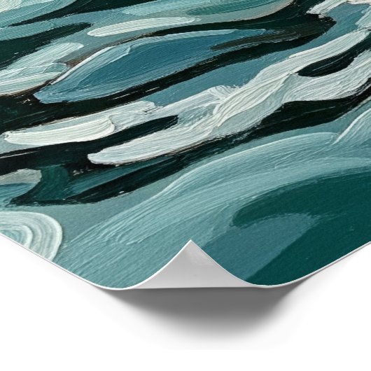 LA VOGUEUSE (De Roeier) - Originele Art Deco kunst Poster (Hoek)