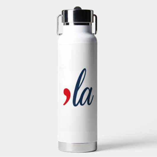 LA voor Kamala Harris. Wit Waterfles (Voorkant)