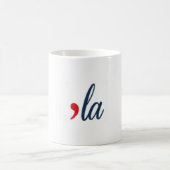 LA voor Kamala Harris. Witte, rode, blauwe kleuren Koffiemok (Center)