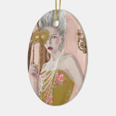 La vraag c'est voulez-vous? Keramische ornament (Links)