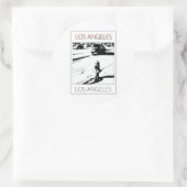 LA-waterpomp Ronde Sticker (Tas)