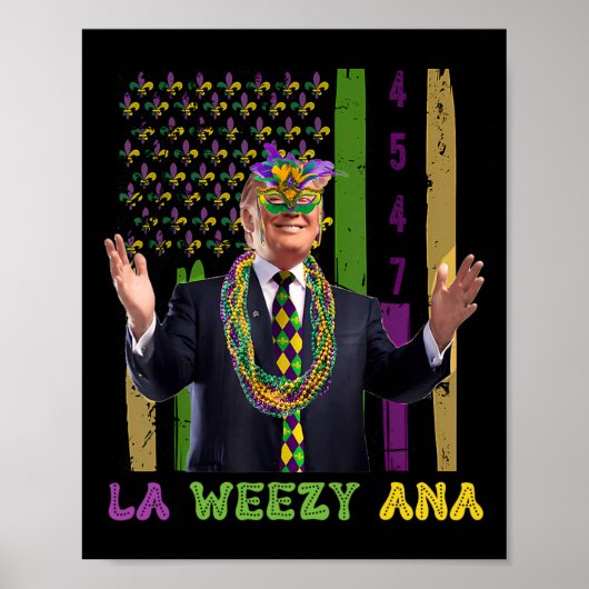 La Weezy Ana Funny Mardi Gras 2025 Poster (Voorkant)