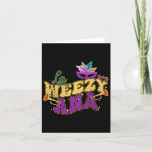 La Weezy Ana Groovy Mardi Gras Louisiana Mannen Vr Kaart