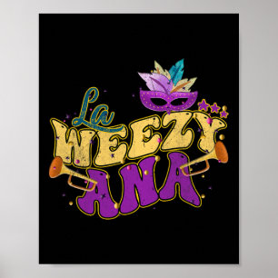 La Weezy Ana Groovy Mardi Gras Louisiana Mannen Vr Poster