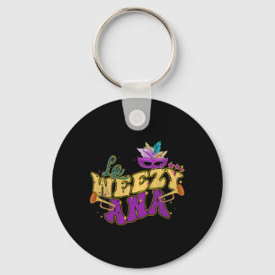 La Weezy Ana Groovy Mardi Gras Louisiana Mannen Vr Sleutelhanger