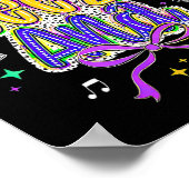 La Weezy Ana Mardi Gras Dikke Dinsdag Coquette Poster (Hoek)