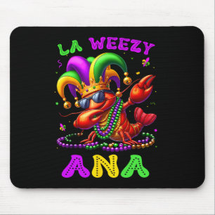 La Weezy Ana Mardi Gras Louisiana Funny Dabbing Cr Muismat