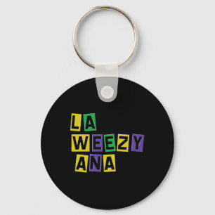 La Weezy Ana Mardi Gras Louisiana La Weezy Ana Car Sleutelhanger