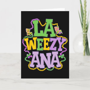La Weezy Ana Speelse Louisiana Kaart Met Kralen Fe
