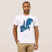 LA White + Back T-shirt (Voorkant volledig)