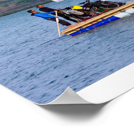 La Yukon River en radeau Poster (Hoek)