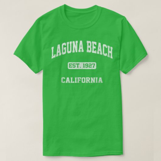 Laa Beach California  staat Athlesty T-shirt (Design voorkant)