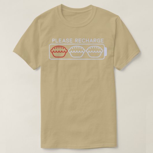 Laad Apple Pie Battery Delicious Apple op T-shirt (Design voorkant)