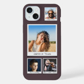 Laad je foto's op Moody Eggplant Paarse iPhone Hoesje (Achterkant)