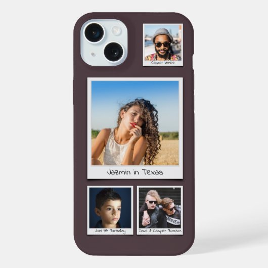 Laad je foto's op Moody Eggplant Paarse iPhone Hoesje (Achterkant)