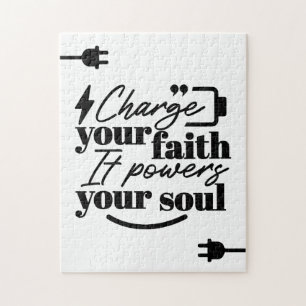 Laad Je Geloof – Christelijke Inspirerende Spreuk Legpuzzel