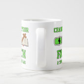 Laad je geloof op grote koffiekop (Achterkant)