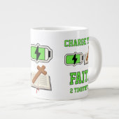 Laad je geloof op grote koffiekop (Voorkant rechts)