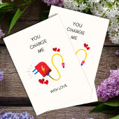 Laad me op met liefde Grappig vriendje Valentijn k Kaart