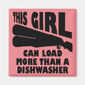 Laad meer dan een vaatwasser Grappige koelkastmagn Magneet (Voorkant)