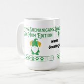 Laad Shenanigans Hond Moeder Gnome St Patrick's Da Koffiemok (Voorkant links)