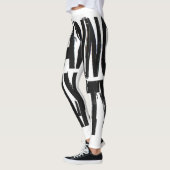 LAADANGST | Glitch Brutalist Typografie Desi Leggings (Links)