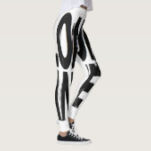LAADANGST | Glitch Brutalist Typografie Desi Leggings (Rechts)
