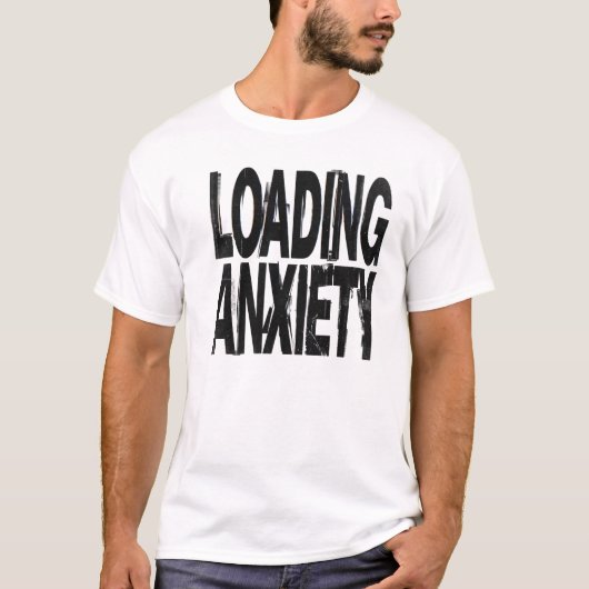 LAADANGST | Glitch Brutalist Typografie Desi T-shirt (Voorkant)