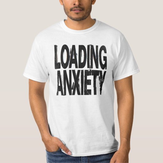 LAADANGST | Glitch Brutalist Typografie Desi T-shirt (Voorkant)