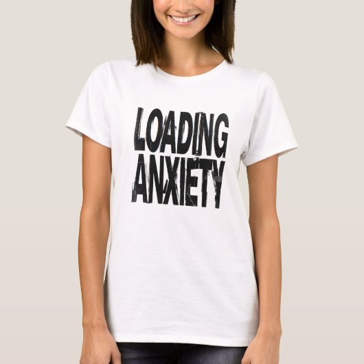 LAADANGST | Glitch Brutalist Typografie Desi T-shirt (Voorkant)