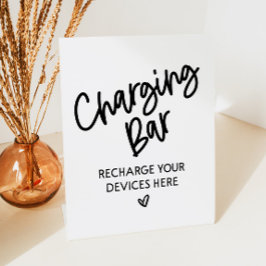 Laadbalk Charge uw huwelijksevenementen voor telef Reclamebord Met Voetstuk