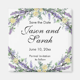 Laadbare eucalyptusgele roos magnet