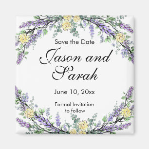 Laadbare eucalyptusgele roos magnet