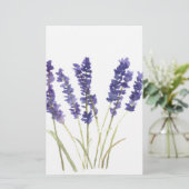 Laadbloemen lavendel briefpapier (Staand voorkant)