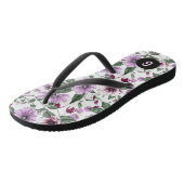 Laadbloemen met groen bladeren teenslippers (Schuin)