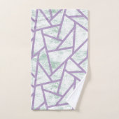 Laadbord en bleek groen mozaïekpatroon bad handdoek (Handdoek)