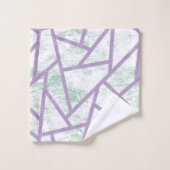 Laadbord en bleek groen mozaïekpatroon bad handdoek (Wasdoekje)