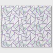 Laadbord en bleek groen mozaïekpatroon cadeaupapier (Vlak)