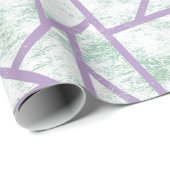 Laadbord en bleek groen mozaïekpatroon cadeaupapier (Rol Hoek)