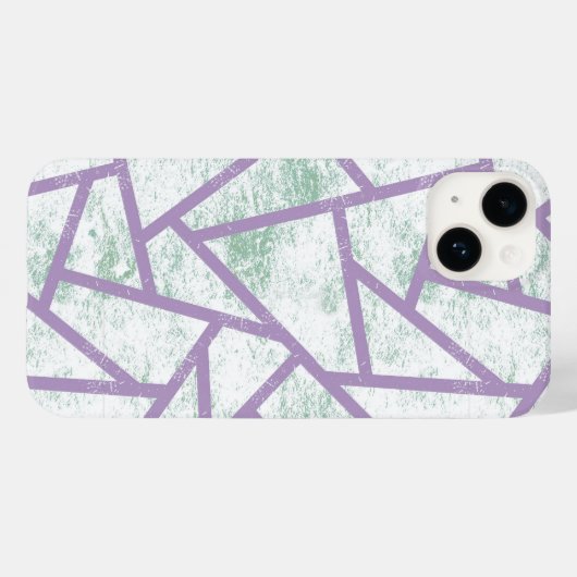 Laadbord en bleek groen mozaïekpatroon Case-Mate iPhone case (Achterkant (horizontaal))